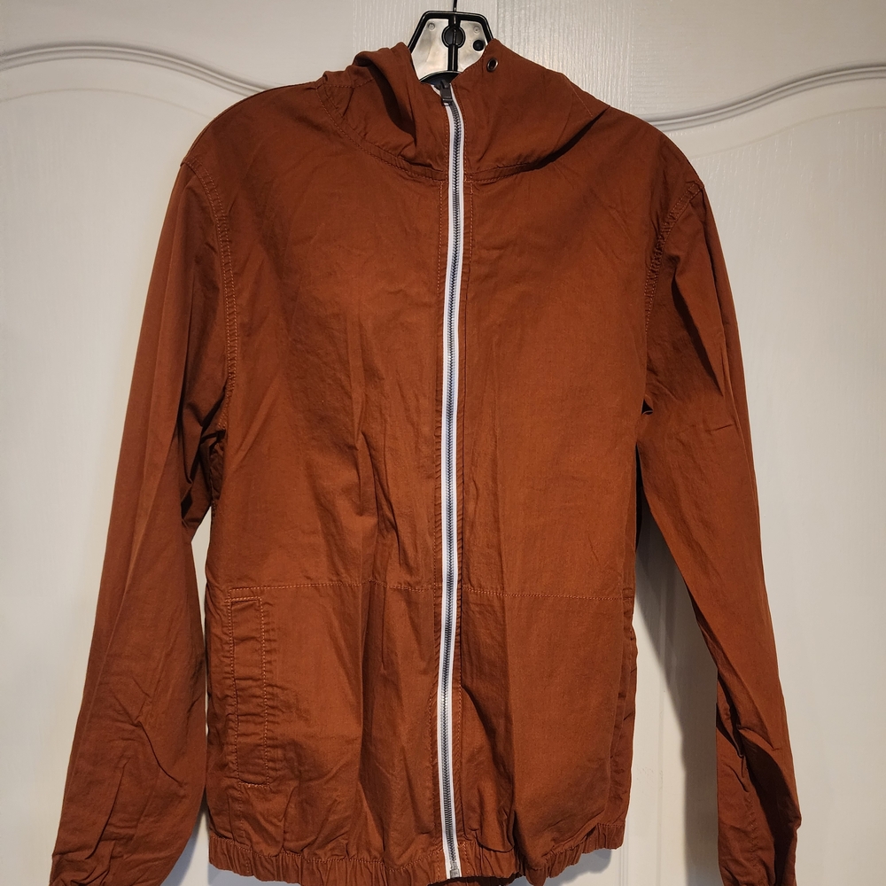 Denim & Flower Rust Windbreaker Jacket
